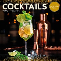 Cocktails - 2027 Gifted Stationery Wall Calendar Monthly Planner