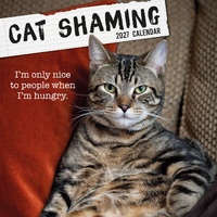 Cat Shaming - 2027 Gifted Stationery Wall Calendar Monthly Planner