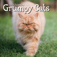 Grumpy Cats - 2027 Gifted Stationery Wall Calendar Monthly Planner