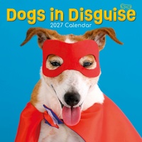 Dogs in Disguise - 2027 Gifted Stationery Wall Calendar Monthly Planner