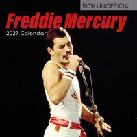 Freddie Mercury - 2027 Gifted Stationery Wall Calendar Monthly Planner
