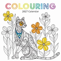 Colouring - 2027 Gifted Stationery Wall Calendar Monthly Planner