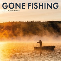 Gone Fishing - 2027 Gifted Stationery Wall Calendar Monthly Planner