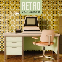 Retro - 2027 Gifted Stationery Wall Calendar Monthly Planner