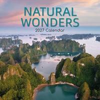 Natural Wonders - 2027 Gifted Stationery Wall Calendar Monthly Planner