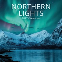 Northern Lights - 2027 Gifted Stationery Wall Calendar Monthly Planner