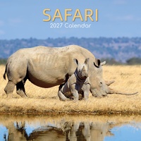 Safari - 2027 Gifted Stationery Wall Calendar Monthly Planner
