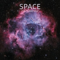 Space - 2027 Gifted Stationery Wall Calendar Monthly Planner
