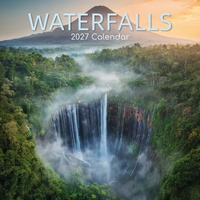 Waterfalls - 2027 Gifted Stationery Wall Calendar Monthly Planner