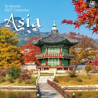 Asia - 2027 Gifted Stationery Wall Calendar Monthly Planner