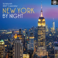 New York by Night - 2027 Gifted Stationery Wall Calendar Monthly Planner