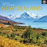 New Zealand - 2027 Gifted Stationery Wall Calendar Monthly Planner