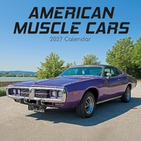 American Muscle Cars - 2027 Gifted Stationery Wall Calendar Monthly Planner