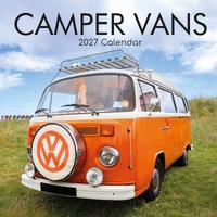 Camper Vans - 2027 Gifted Stationery Wall Calendar Monthly Planner