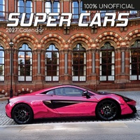 Super Cars - 2027 Gifted Stationery Wall Calendar Monthly Planner