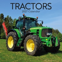 Tractors - 2027 Gifted Stationery Wall Calendar Monthly Planner