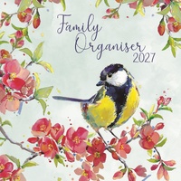Family Organiser - Birdsong  - 2027 Gifted Stationery Wall Calendar Planner