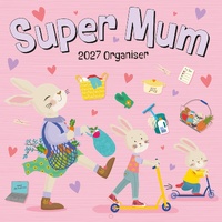 Super Mum - 2027 Gifted Stationery Wall Calendar Monthly Planner