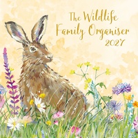 Family Organiser The Wildlife 2027 Gifted Stationery Wall Calendar Planner