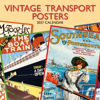 Vintage Transport Posters - 2027 Gifted Stationery Wall Calendar Planner