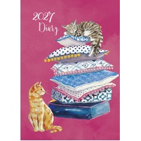 Cat Lovers - 2027 Gifted Stationery A5 Hardcover Week-to-View Diary Planner