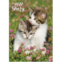 Cute Kittens 2027 Gifted Stationery A5 Hardcover Week-to-View Diary Planner