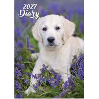 Cute Puppies 2027 Gifted Stationery A5 Hardcover Week-to-View Diary Planner