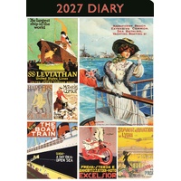 Vintage Transport - 2027 Gifted Stationery A5 Hardcover Week-to-View Diary