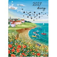 Seaside - 2027 Gifted Stationery A5 Hardcover Week-to-View Diary Planner