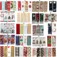 Set of 12 Christmas XMAS Wine Bottle Gift Bags Paper Carry Bags Gift Wrap Holder