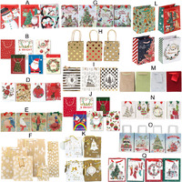 12x Christmas XMAS Small Gift Bags Treat Lolly Candy Party Favour Loot Party Bag