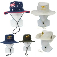Australia Day Boonie Terry Bush Slouch Cotton Hat Camping Kangaroo Souvenir