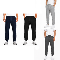 NEW Men's Skinny Track Pants Fleece Lined Slim Cuff Trackies Slacks Tracksuit