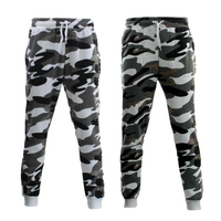 Men's Fleeced Camouflage Track Pants Camo Jogger Casual Trousers Army Trackies