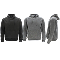 Men’s Fleece Pullover Hoodie Hooded Jumper Sweater w Ribbed Pockets Sleeve