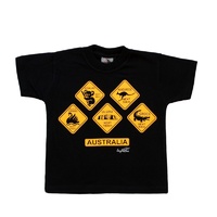 Kids T Shirt Australian Australia Souvenir Gift 100% Cotton - Road Sign