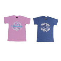 Kids Girls T Shirt Australian Australia Day Souvenir 100% Cotton - Down Under