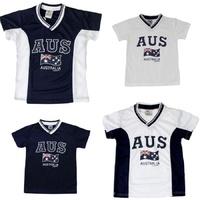 Kids Sports Soccer Football Rugby Jersey Top T Shirt Tee Australia Souvenir B