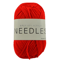 [#2056 Russo Red] 100g Knitting Yarn 8 Ply Super Soft Acrylic Knitting Wool Solid Multi Colours