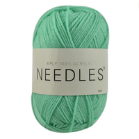 [#2061 Mint Green] 100g Knitting Yarn 8 Ply Super Soft Acrylic Knitting Wool Solid Multi Colours