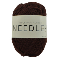 [#2062 Chocolate] 100g Knitting Yarn 8 Ply Super Soft Acrylic Knitting Wool Solid Multi Colours