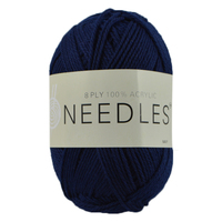 [#2065 Navy Blue] 100g Knitting Yarn 8 Ply Super Soft Acrylic Knitting Wool Solid Multi Colours
