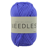 [#2137 Mauve] 100g Knitting Yarn 8 Ply Super Soft Acrylic Knitting Wool Solid Multi Colours