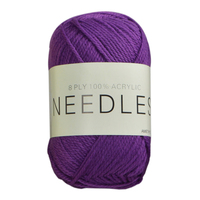 [#2196 Amethyst] 100g Knitting Yarn 8 Ply Super Soft Acrylic Knitting Wool Solid Multi Colours
