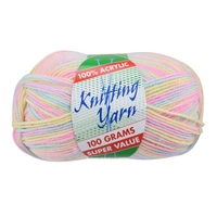 [#117 Baby Mix (Multi) - Yatsal] 100g Knitting Yarn 8 Ply Super Soft Acrylic Knitting Wool Solid Multi Colours