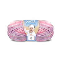 [#264 Pink (Multi)-Yatsal Baby] 100g Knitting Yarn 3 Ply Super Soft Acrylic Knitting Wool Solid Multi Colours