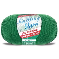 [#299 Green - Yatsal] 100g Knitting Yarn 8 Ply Super Soft Acrylic Knitting Wool Solid Multi Colours