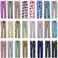 Women’s Soft Plush Lounge Sleep Pyjama Pajama Pants Fleece Winter Sleepwear