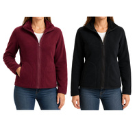 FIL Womens Reversible Teddy Sherpa Fleece Jacket Zip Up Polar Fleece Warm Coat