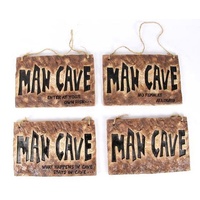 Garage Boy's Room Bar Door Hanging Sign Décor Stone Look - Man Cave 